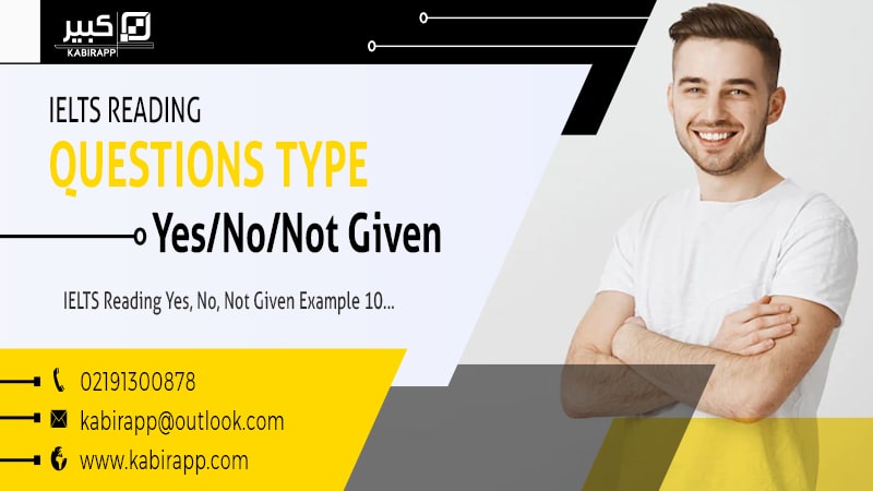 IELTS Reading Yes, No, Not Given Example 10